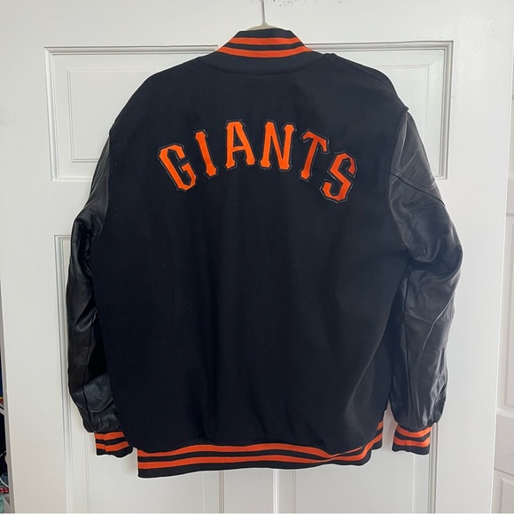 NEW Leather Jacket with Giants logos - Picture 2 of 5